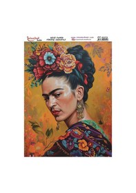 Resim Pirinç Dekopaj Kağıdı 30x42cm Pt-2573 Frida Kahlo 
