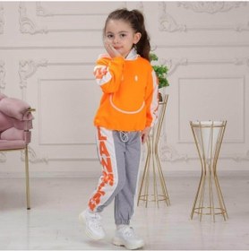 Resim Quzucuk Kids Çocuk Smiley Turuncu Eşofman Seti Turuncu 