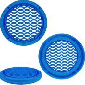 Resim EGB Midrange Kapağı LED Takılabilir 20CM Mavi 2 Adet 