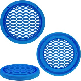 Resim EGB Midrange Kapağı LED Takılabilir 20CM Mavi 2 Adet 