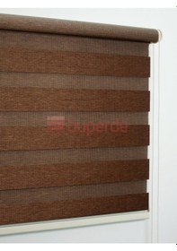 Resim Buperde Kahverengi Bambu Zebra Stor Perde 