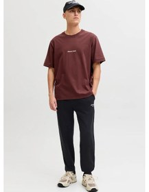 Resim Jack & Jones Erkek Jpstgordon Logo Detaylı Çift Cepli Eşofman Altı 12288641 Siyah Siyah 