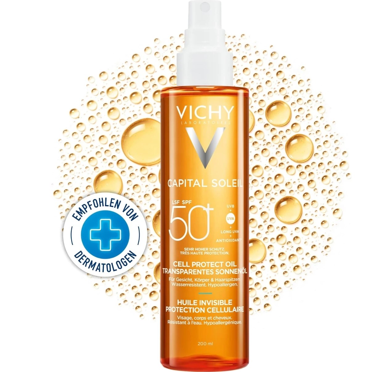 Mey İthalat Capital Soleil Cell Protect Spf 50 Koruyucu Yağ 200 ml Fiyatı ve Özelliklerı - Badem