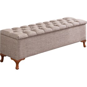 Resim Setay Yatak Ucu Pufu, Luna Bench, Sandıklı Ayakucu Pufu 40x50x150 