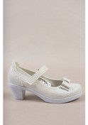 Resim GİMER - Topuklu Sedef Kız Çocuk Ayakkabı - VRKN022618FPG Beyaz 