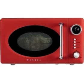 Resim Vestel Md 20 Yd Retro Kırmızı Mikrodalga Fırın 