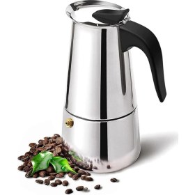 Resim Lidyahan Store Ocak Üstü 6 Cup Fincan 300 ml Moka Pot Espresso CIN285-6 