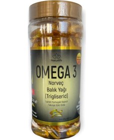 Resim NATURLIFE Omaga-3 Norveç Yağı 1300 mg 200 Yumuşak Kapsül 