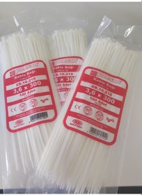 Resim Pemsan 3.6X300 Plastik Cırt Kelepçe Kablo Bağı Beyaz 100'Lu Paket 