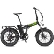 Resim Loop Dıscovery - 20 - Katlanır ( Fat Bike) - 7 Vites - H.disc - Elektrikli - Mat Siyah-Neon Sarı/füme 