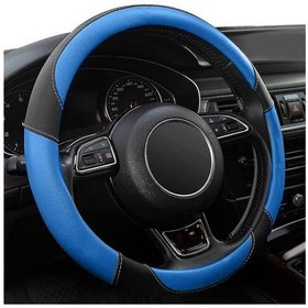 Resim Padalink Siyah Mikrofiber Deri Direksiyon Kılıfı - 15 İnç Evrensel, Kaymaz Ve Nefes Alabilir Diğer 