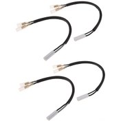 Resim Konesam Yamaha R1 R6 Fz1 Fz6 Fz6r Fz8 Fzn Xj6 İçin 4'lü Sinyal Bağlantı Adaptörü Takımı Kolay Kurulum 