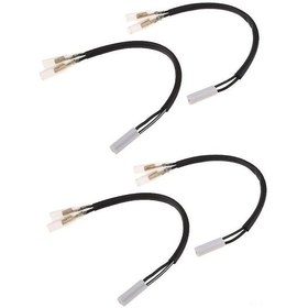 Resim Konesam Yamaha R1 R6 Fz1 Fz6 Fz6r Fz8 Fzn Xj6 İçin 4'lü Sinyal Bağlantı Adaptörü Takımı Kolay Kurulum 