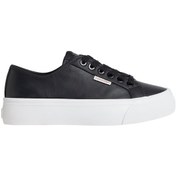 Resim Calvin Klein Vulc Flatf Lace Up Lth Ck Siyah Kadın Sneaker 000000000102265716 Siyah 