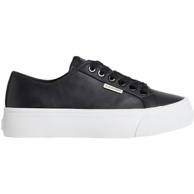 Resim Calvin Klein Vulc Flatf Lace Up Lth Ck Siyah Kadın Sneaker 000000000102265716 Siyah 