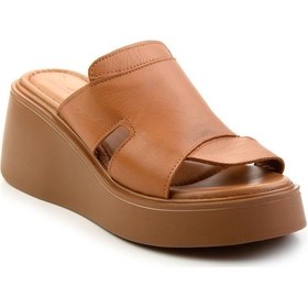 Resim Bambi Taba Leather Kadın Terlik K04359022303 Taba 