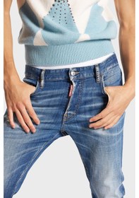 Resim Dsquared2 Erkek Kot Pantolon S71lb1384 S30342 470 Lacivert 