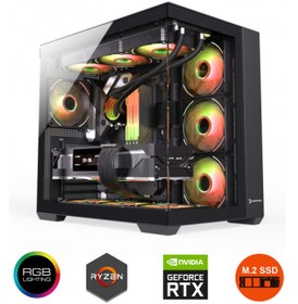 Resim Zeiron Mirage X32 Ryzen 7 5700X 32GB RAM 1TB M.2 Nvme SSD 8GB RTX4060 Sıvı Soğutmalı Oyuncu Bilgisayarı 