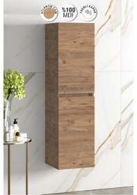 Resim Yıldız 35 130 Cm Atlantik Çam Mdf Asma Banyo Boy Dolabı Atlantik - Çam 