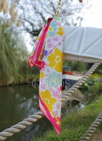 Resim KUQOS Bloom Bandana Fuşya 