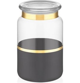 Resim Gordion M06305-AB Kavanoz 15x10 cm Vısıon Black 
