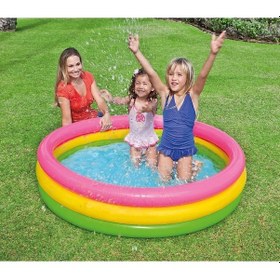 Resim Intex 3 Boğumlu Sunset Havuz 147x33x43 Cm Ih57422 Çok Renkli 