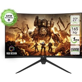 Resim Gamepower Intense X20 27" 165HZ 1ms (HDMI+Display) FreeSync Full HD Curved LED Monitör Adınıza Fatura , Ücretsiz Kargo, Kapalı Kutu