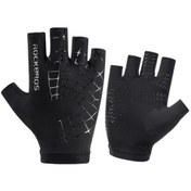 Resim Rockbros Outdoor Spor Yarım Parmak Uv Korumalı Buz İpek Eldiven 