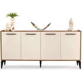 Resim Anka Yemek Odası Konsol Büfe 180x45x86 Krem 