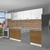 Resim Decoraktiv Elite 280 MDF Hazır Mutfak Dolabı - Tezgah Dahil - Ceviz - Beyaz 