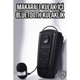 Resim Techno Stock Makaralı Bluetooth Kulaklık Çağrı Cevaplama Kablolu Uzun Pil Ömrü 
