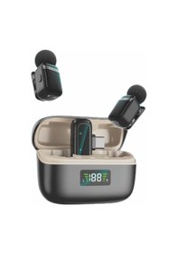 Resim Hepu HP-K8 Kompakt Güçlü Ve Sessiz Kayıt Mini Kablosuz Mikrofon 