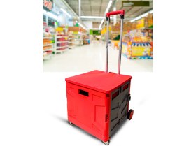 Resim Staxx Power Katlanır Fonksiyonlu Koli Yük Paket Taşıma Pazar El Arabası Alışveriş Sepeti Bagaj Fuar Arabası 80KG 