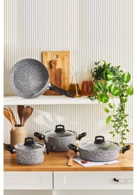 Resim Karaca Biogranit Ayaz 7 Parça Tencere Seti 