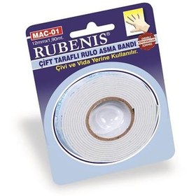 Resim Rubenis Çift Taraflı Bant Köpük Rulo 12x1.90 Mt MAC-01 
