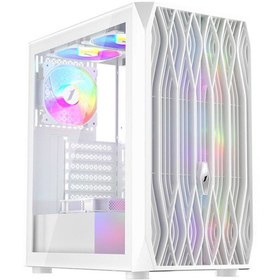 Resim 1st Player Ariya AY7 Beyaz 650W 80+ Argb 4X12CM Fan Temperli Cam Mesh USB 3.0 ATX Kasa 