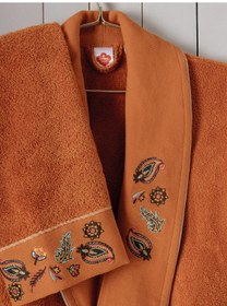 Resim Cotton Box Folk Art Aile Bornoz Seti Dalila Tarçın-antrasit Diğer 