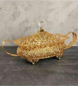 Resim Leila Şekerlik Damla Gondol Aynalı Oval Altın Bkz-1531a 2706 1 Adet 