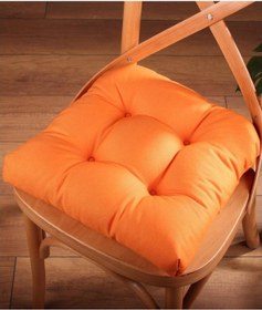 Resim Altınpamuk Altınpamuk Lüx Pofidik Turuncu Sandalye Minderi Özel Dikişli Bağc 