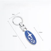 Resim Metal Krom Anahtarlık Subaru İle Uyumlu Metal Anahtarlık Aksesuar 