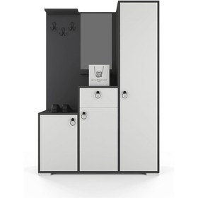 Resim Lavia Portmanto - Antrasit - Beyaz 