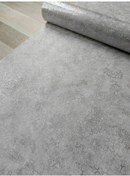 Resim Açık Gri Gümüş Çatlak Efektli Hafif Kabartmalı Duvar Kağıdı 5 M² 