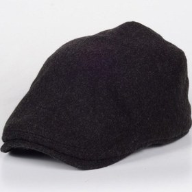 Resim Kışlık Kaşe Şapka Yün Düz Renk Spor London Kasket -füme Füme 