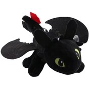 Resim Vkemall Siyah 35cm Sürüngen Kafa Kuru Peluş Oyuncağı - Araba Tavan/arka Cam Dekorasyonu - Uçuş Simülasyonu Kanatlı Aksesuar 