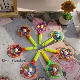 Resim 15 adet Renkli Plastik Rüzgar Değirmeni Üfleme Oyuncakları Gençler İçin - Noel, Cadılar Bayramı, Doğum Günü Partisi Hediyeleri, Veri Verme, Sınıf Ödülleri ve Pinata Dolguları İçin İdeal (Çeşitli Renkler ve Tasarımlar) 