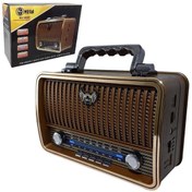 Resim Genel Markalar MG-1909BT RADYO NOSTALJİ ŞARJLI PİLLİ BT/USB/SD/AUX/FM 