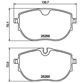 Resim Hella Pagid Ön Fren Balatası Transporter / Caravelle VI 2015> - 8DB 355 040-921 Hella Pagid