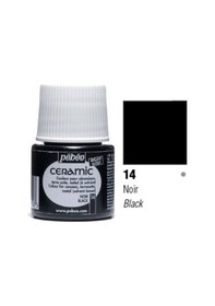 Resim Pebeo Seramik Boyası N:14 Black 45ml Nocolor 