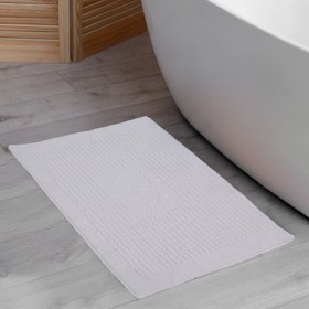 Resim Kareli Ayak Desenli Pamuk Ayak Havlusu Beyaz 2’li - 50x70cm 