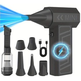 Resim Fochsia Black Suction & Blow 2si1 Elektrikli Elle Taşınabilir Toz Toplayıcı Güçlü Emiş Üfleme Ev Araç Ofis 